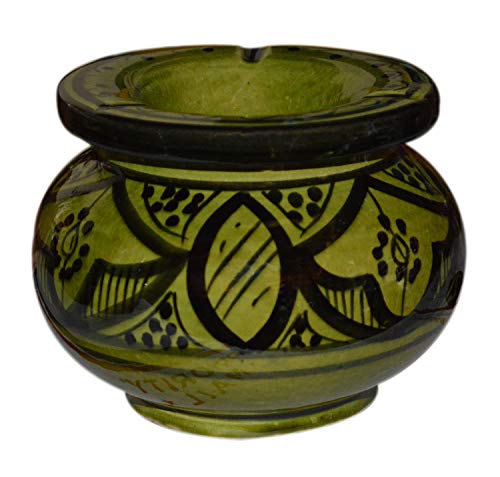 Ceramic Ashtrays Hand Made Moroccan smokeless Ceramic Vivid Colors Small