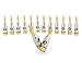 Ocelot Banana Plugs, 24k Gold Plated Connectors, Open Screw Type, 6 Pair by Sewell