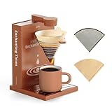 i Cafilas Portable Detachable One Cup Coffee Maker,Automatic Pour Over Coffee Maker, Portable Drip Coffee Maker with Reusable Filter for Home,Office,Hotel,Traveling or Business Trip,300ml,10oz