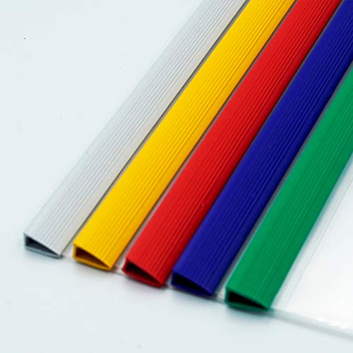 Totiyea 40 Pack Clear Report Covers With Sliding Bars, 9Mm (40 Sheet Capacity) Sliding Bar File Folders, 5 Assorted Colors 丨Back To School #TOP4