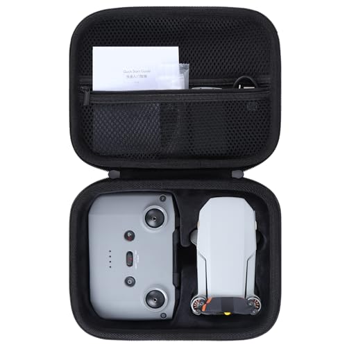 Peyyargo Storage Case Compatible with DJI Mini 4K Drone Accessories with Propeller Protectors and Control Stick Cover (Black)