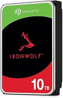 Seagate IronWolf 10 TB NAS Internal Hard Drive HDD  3.5 Inch SATA 6 Gb/s 7200 RPM 256 MB Cache for RAID Network Attached Storage (ST10000VN0004)