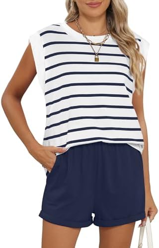 RUBZOOF 2 Piece Outfits for Women Lightweight Matching Lounge Set...