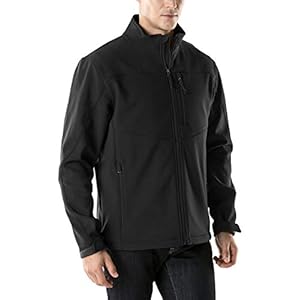 TSLA Men’s Full-Zip Softshell Winter Jacket, Waterproof Fleece Lined Athletic Jacket, Outdoor Sport Windproof Jackets