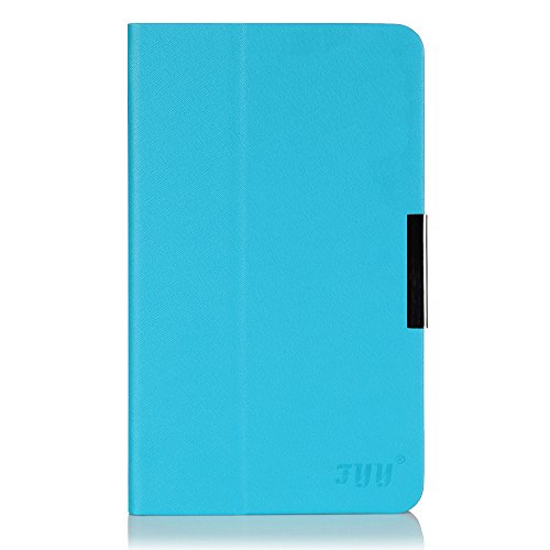 Lenovo Idea Tab A8-50 8 Inch Case Cover, FYY Slim Fit Folio Stand Leather Case Cover for Lenovo Idea Tab A8-50 8 Inch Cyan