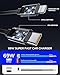 Retractable Car Charger Adapter for iPhone 17,4 in 1 Fast Charging Car Phone Charger,69W USB C Car Truck Accessories,Road Trip Essentials Gift for Men Women for iPhone 17 Pro Max/16/15/14/13/12,Galaxy