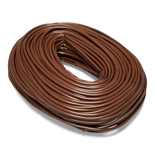 Image of Brown Sleeving Cable Protection, Electrical PVC Flexible Wire Tubing (3mm - 10 metres)