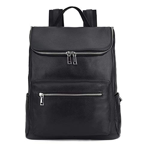 WFDA Mochila Unisex Hombres for portátil de 20 Pulgadas Satchel de Cuero Moda Escuela