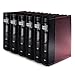 Bellagio-Italia Burgundy DVD Storage Binder Set - Stores Up to 288 DVDs, CDs, or Blu-Rays - Stores DVD Cover Art - Acid-Free Sheets