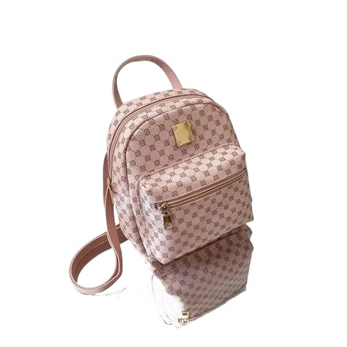 Sac à dos tendance à pois roses avec sangle amovible et sac à dos pour femme compact