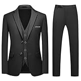 Le costard homme 3 pièces slim fit en polyester et viscose, confortable à porter, résistant aux rides et facile à entretenir