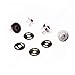 Produktbild 100 Magnetknöpfe 18mm Magnetverschluß Magnetknopf silber 360
