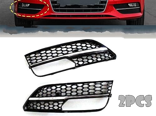 Calandre A3 ternie : rénovation grilles antibrouillard chrome argenté