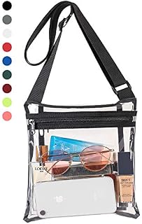 Vorspack Clear Bag Stadium Approved Clear Concert Purse with Inner Pocket