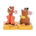 Vandor 90030 Disney Cinderella Jaq and Gus Sculpted Ceramic Salt and Pepper Set, 2.75 x 2.75 x 4.5 Inches