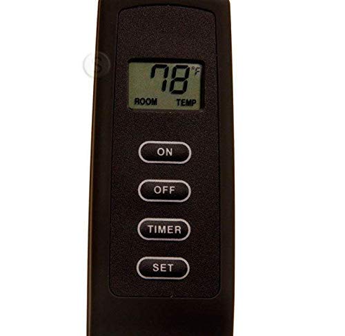 SKY-1420T/LCD-A - Control remoto para chimenea, color negro 2