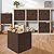 Casafield Set of 12 Collapsible Fabric Cube Storage Bins, Brown - 13" Foldable Cloth Baskets for Shelves, Cubby Organizers & More