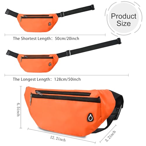 Image of Fanny Pack for Women Men,Crossbody Fanny Pack Water Resistant Sports Waist Bag Pack, Belt Bag for Travel Hiking Running