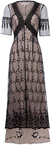 Vintage 1920s Dress Victorian Titanic Maxi Dress Tea Party Gown Antique Dress