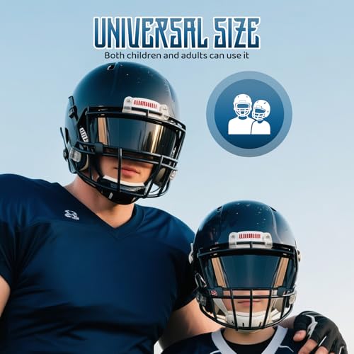 Image of Football Helmet Visor for Helmets, Impact-Resistant Eye Protection for Youth & Adult Football Players