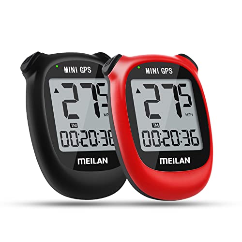 Meilan M3 Mini Gps Bike Computer, Wireless Bike Odometer And Speedometer Bicycle Computer Waterproof Cycling Computer With Lcd Backlight Display (Black And Red) #TOP15