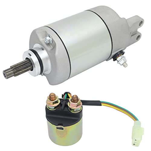 Soarider Starter & Relay Replacement for Honda FourTrax Foreman TRX400FW 95-03| TRX450S ES FE FM 98-04| TRX500FE FM TM FPE FPM 05-11,31200-HM7-003 31200-HM7-A41 18609 18638 410-54044 410-54056 SMU0048