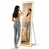 Shally Dogan Specchio Led con Luce Dimmerabile da Bianco Freddo, Neutro e Bianco Caldo, Pu...