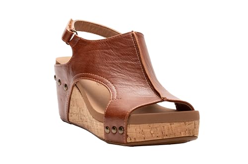 Image of Corkys Footwear Womens Carley Wedges, Featuring Corkys EVA Foam Cushioned Insoles, A 2.5 Inch Heel, Lightweight For All Day Wear, And Hook And Loop Closure