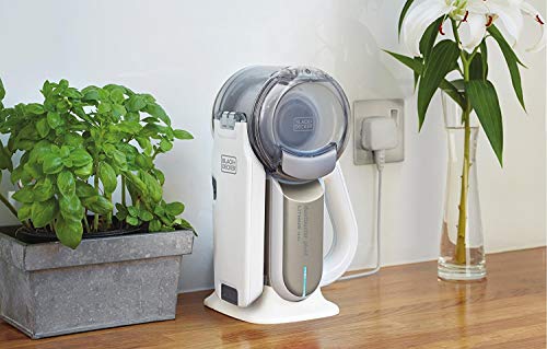 مكنسة كهربائية تحمل باليد بشفط محوري بحركة إعصارية وبطارية ليثيوم ايون 14.4 فولت من بلاك اند ديكر، لون ذهبي فاتح - الموديل: Pv1420L-B5