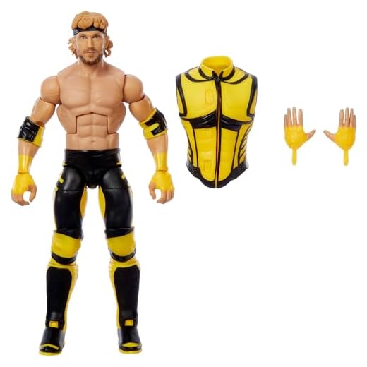 Mattel WWE Top Picks Elite Actionfigur- und Zubehörset, ca. 15 cm große Logan Paul Sammelfigur mit austauschbaren Händen, Ringausrüstung und 25 Bewegungspunkten, JCJ37