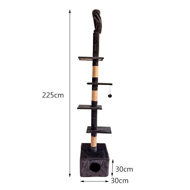 Foto 2 de 8 de Rascador de Pared Árbol Modular XXL de Montaje en Muro Estructura Vertical para Gatos Activos Ahorra Espacio…
