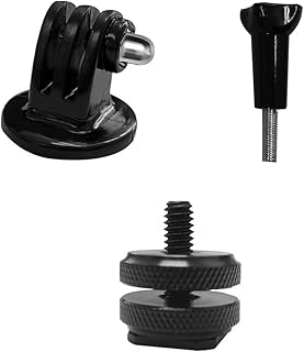 LJFEA Tripod Mount Adapter Set, Tripod Mount Adapter for Gopro Hero 10 9 8 7 6 5, Xiaoyi, DJI Osmo and SJCAM Action Cameras Pack of 3