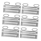 BIUDECO 6セットギター指板プロテクター ステンレス製 フレットガード ベースギター対応 研磨 メンテナンス用工具 ノッチデザインで取り付け簡単