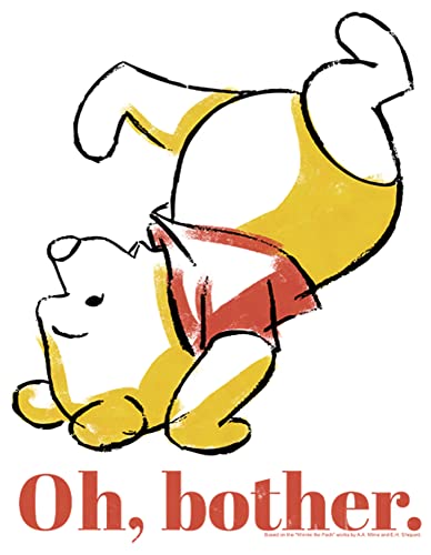 Disney Winnie The Pooh Oh Bother Bear Girl's Solid Crew Tee2