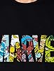 Marvel Men's Marvel Comic Strip Logo T-shirt T Shirt, Black, XXL UK #3