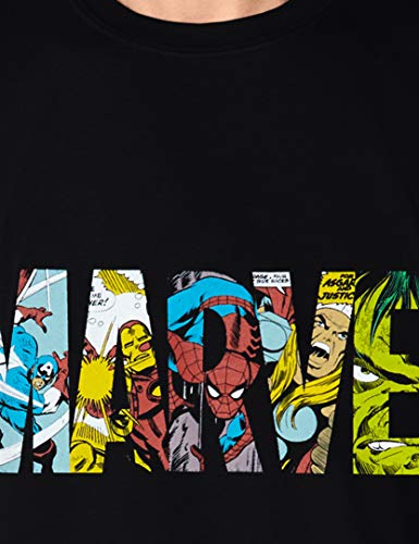 Marvel Men's Comic Strip Logo T-Shirt - Image 4