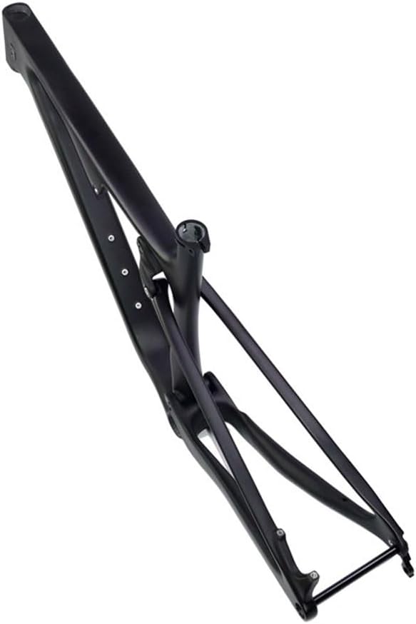 TUJISEK 15''/17'' Softtail Mountain Bikes Frame Carbon Fiber Mountain Bikes Frame for 27.5 29er Wheels Thru Axle 12 * 148mm Disc Brake XC DH Frame Internal Routing