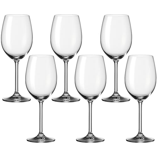 Leonardo Daily Rotwein-Glas, Rotwein-Kelch mit Stiel, spülmaschinenfeste Wein-Gläser, 6er Set, 460 ml, 063316