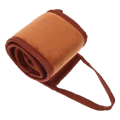Balacoo Bräunungsrückenapplikator aus Plüsch mit Griff Wiederverwendbarer Rückenlotion Applikator für Damen Geeignet für Sonnencreme und Ätherische Öle Braun 1 Stück