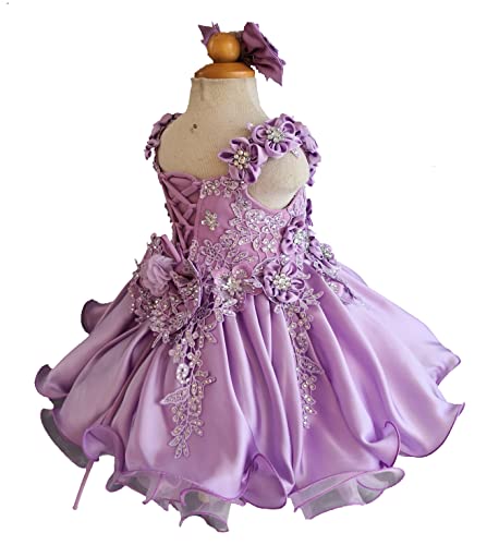 Jenniferwu G535 Infant Toddler Baby Newborn Little Girl's Pageant Party Birthday Dress Lilac (As1, Age, 18_Months, 24_Months) #TOP5