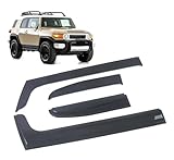 Car Rain Shield Window Visors Rain Guard Windows Rain Cover Deflector Awning Shield Guard Car Wind-Deflectors Side Window rain Guards Side Window Deflector for FJ Cruiser 2007-2019