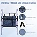 Walker Basket with Cup Holder, Detachable Baskets for Walkers, Folding Walker Basket Bag, Storage Bags to Carry Things, Drive Walkers Accessories, for Seniors, Adult, Handicap