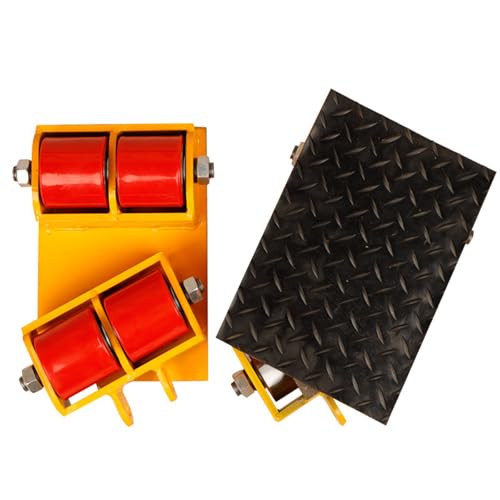 Carro Mecánico Con Ruedas De Patín,Ruedas De PU Con Capacidad De Carga De 24 Toneladas, Carro De Transporte De Alta Resistencia, Adecuado Para Equipos Industriales(PU wheel,6T)