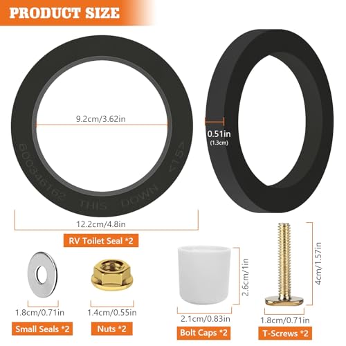 Image of Unifizz Toilet Base Seal Kit for 300 /310 / 301 Toilet 385311652 RV Toilet Seal