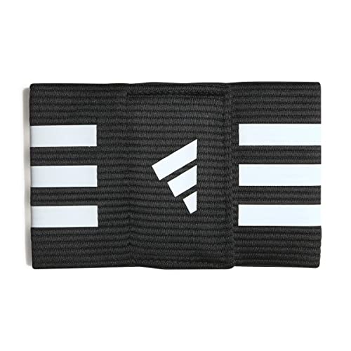 adidas Unisex TIRO LEAGUE CAPTAINS ARMBAND, Black/White, M, Black / White, Men (M/L)