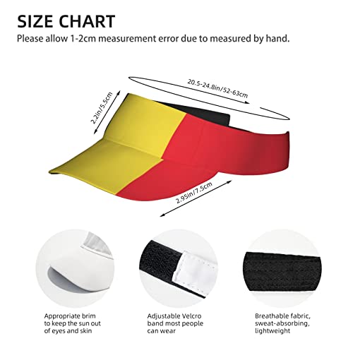 Image of Cute Funny Flag Hat Women Men Adjustable Flag Sport Sun Visor Hat Summer Fashion Sun Cap Beach Flag Hat