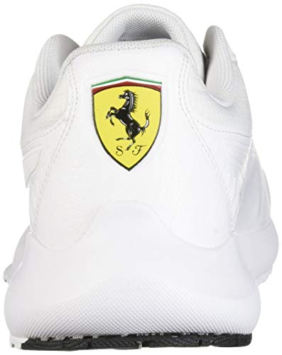 PUMA PUMA Men's Scuderia Ferrari Evo Cat 2 Sneaker, White, 13 M US