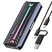 Produktbild Inateck RGB M.2 NVMe SATA SSD Gehäuse 10 Gbps, USB 3.2 Gen 2 Gehäuse unterstützt UASP Trim für NVME/SATA SSDs 2230/2242/2260/2280(M Key/B+M Key), werkzeuglose Installation (bis zu 4TB), FE2024