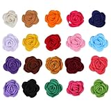 TOYANDONA 20 Rose in Feltro da 35 CM Fiori Decorativi Fai da Te per Scrapbooking Vestiti e Accessori Confezione da 20 Pezzi in Colori Misti per Decorazioni Artigianali