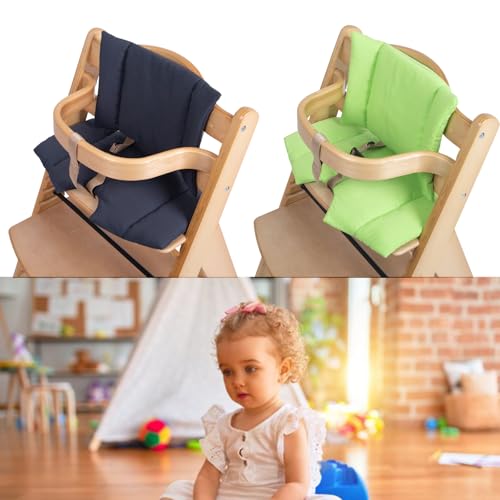 Montesy Soft Seats Cushions with not Slip designs & Easy Attachments Comfortable Highchair Pad Easy to Use Pad for Wooden High